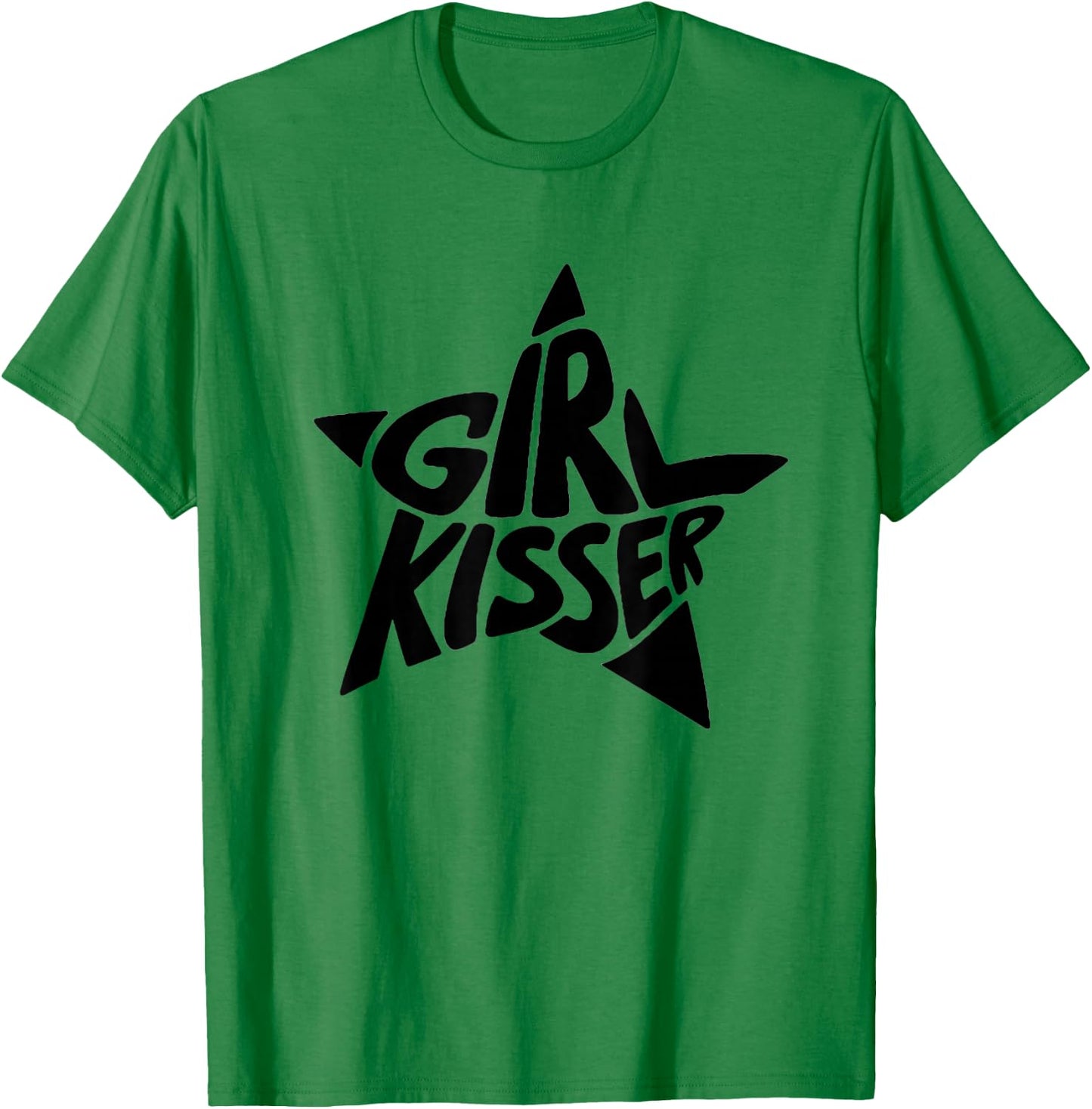 Retro Lesbian Pride Funny Girl Kisser LGBTQ Pride Month T-Shirt - T-Shirt | Irish Green
