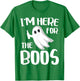 I'm Here For The Boos Shirt Adult Men Women Kids Halloween T-Shirt - T-Shirt | Irish Green