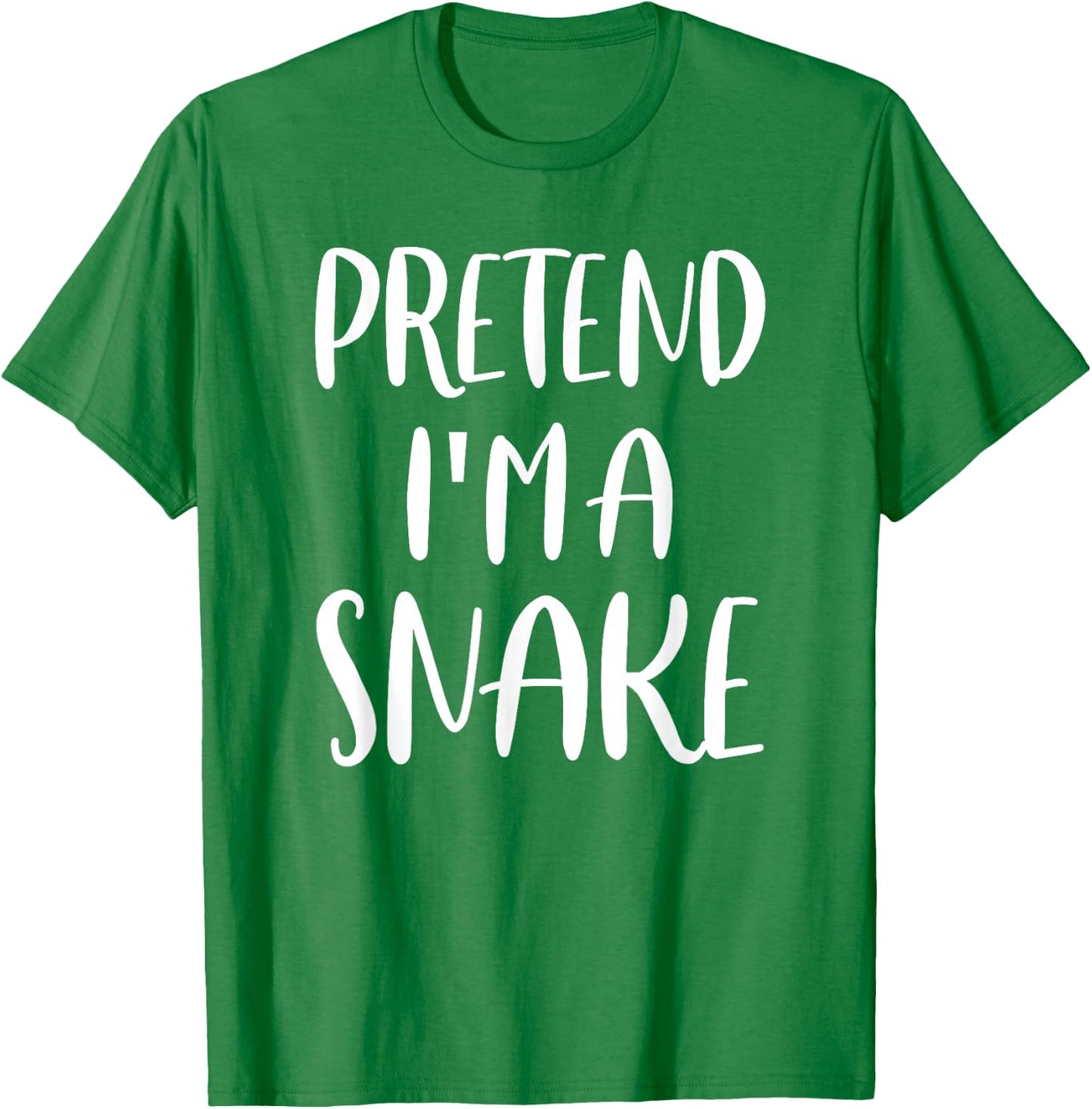 Pretend I'm A Snake Lazy Halloween Costume T-Shirt - T-Shirt | Irish Green