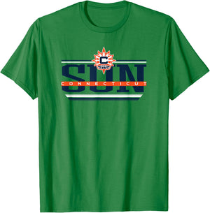 WNBA Connecticut Sun Over The Top T-Shirt - T-Shirt | Irish Green
