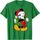 Disney - Mickey Mouse Santa Wreath Holiday T-Shirt - T-Shirt | Irish Green