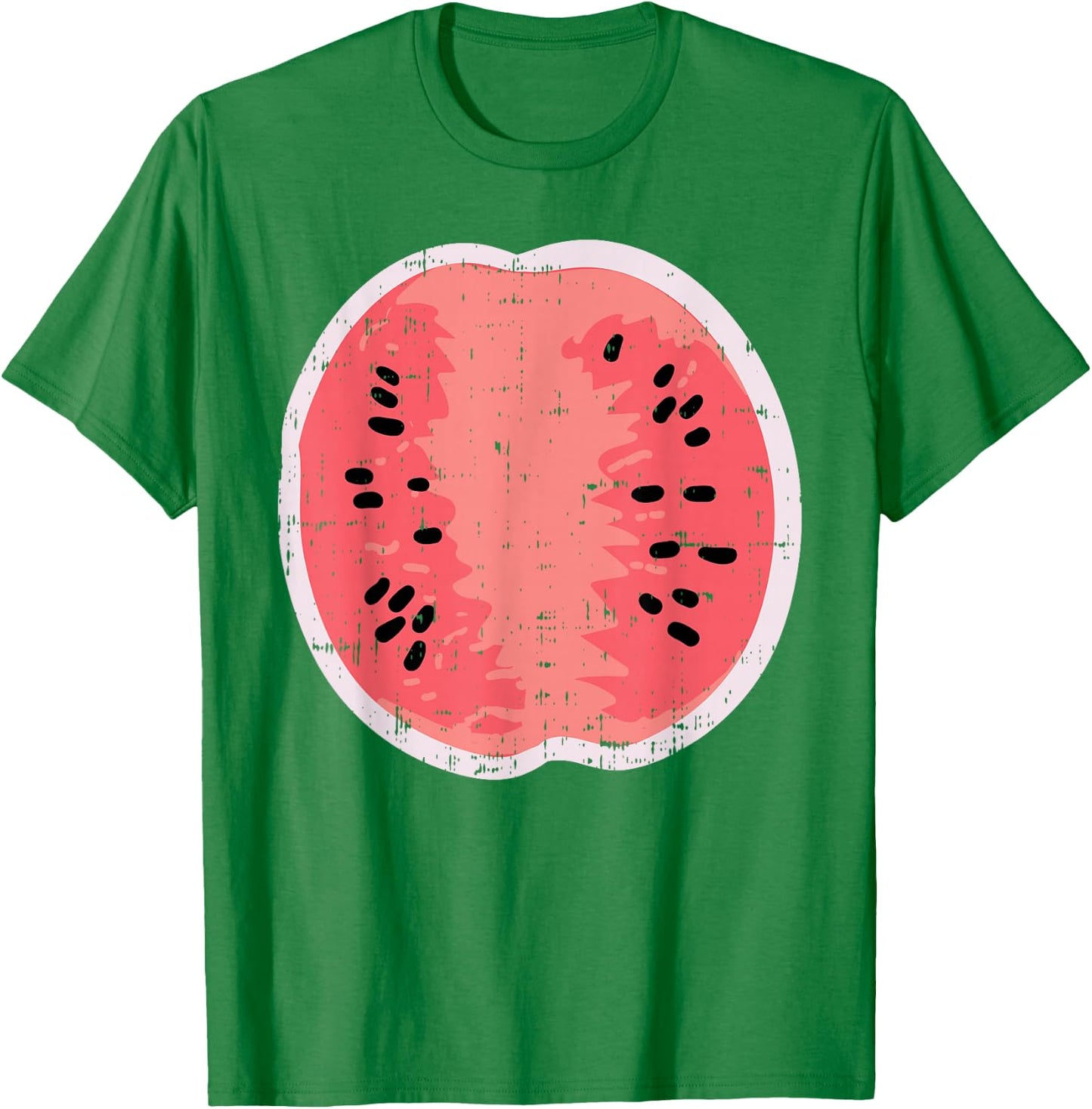 Watermelon Funny Fruit Food Lazy DIY Easy Halloween Costume T-Shirt - T-Shirt | Irish Green