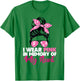 I Wear Pink In Memory Of My Aunt Breast Cancer Awareness T-Shirt - T-Shirt | Irish Green