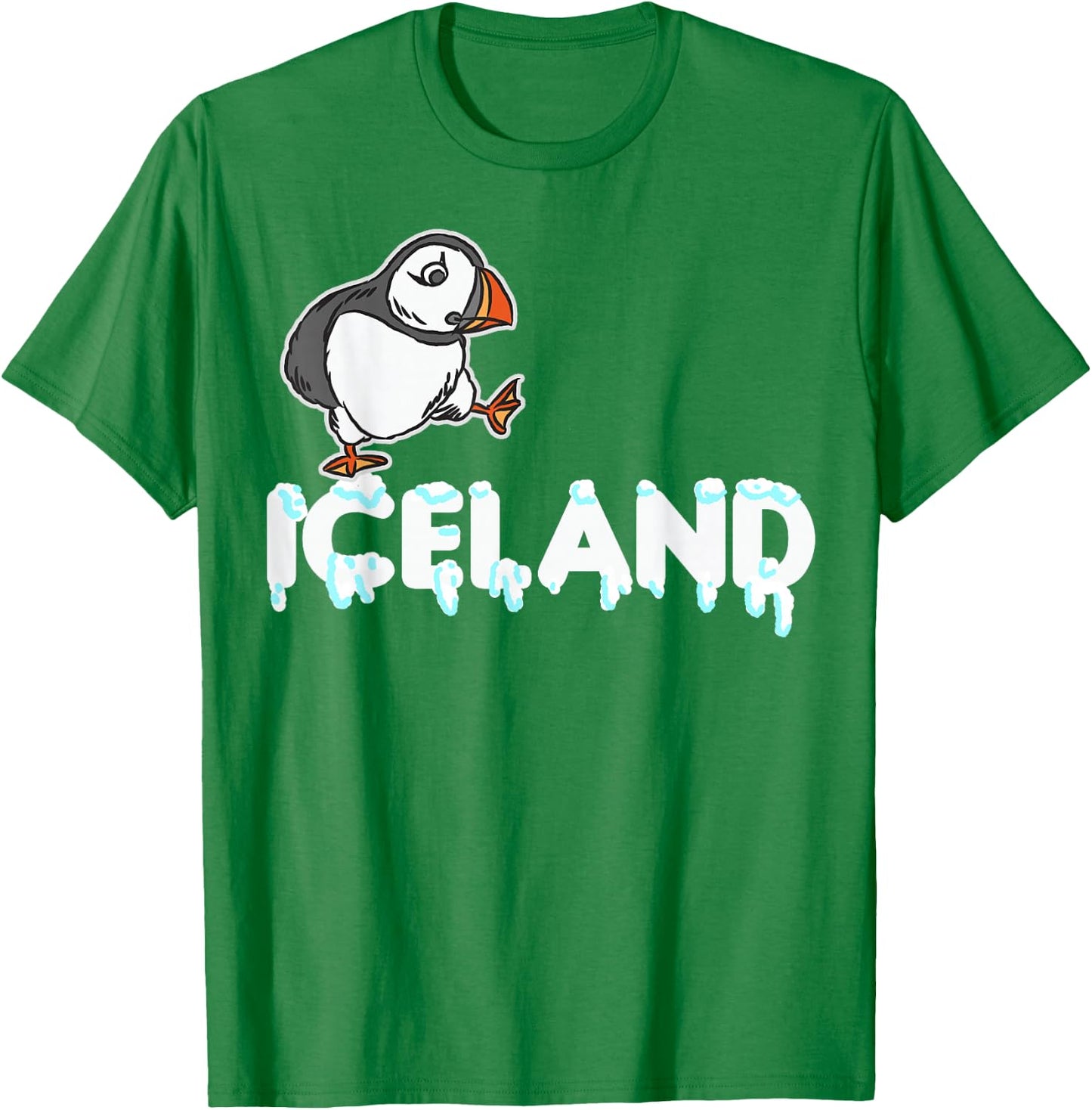 Iceland Puffin T-Shirt - T-Shirt | Irish Green