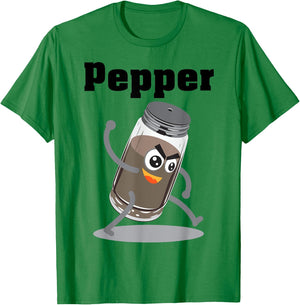 Pepper Shirt | Funny Power Matching Salt and Pepper Gift T-Shirt - T-Shirt | Irish Green