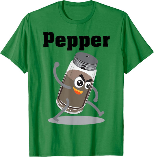 Pepper Shirt | Funny Power Matching Salt and Pepper Gift T-Shirt - T-Shirt | Irish Green