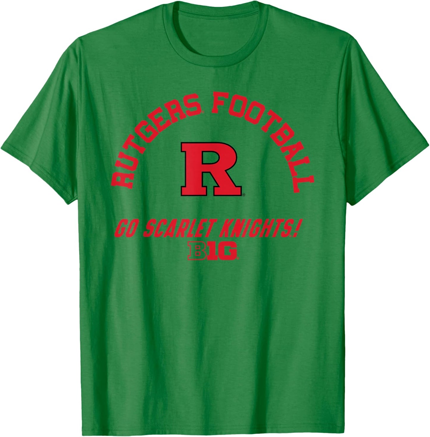 Rutgers Scarlet Knights Big 10 Football Officially Licensed T-Shirt - T-Shirt | Irish Green