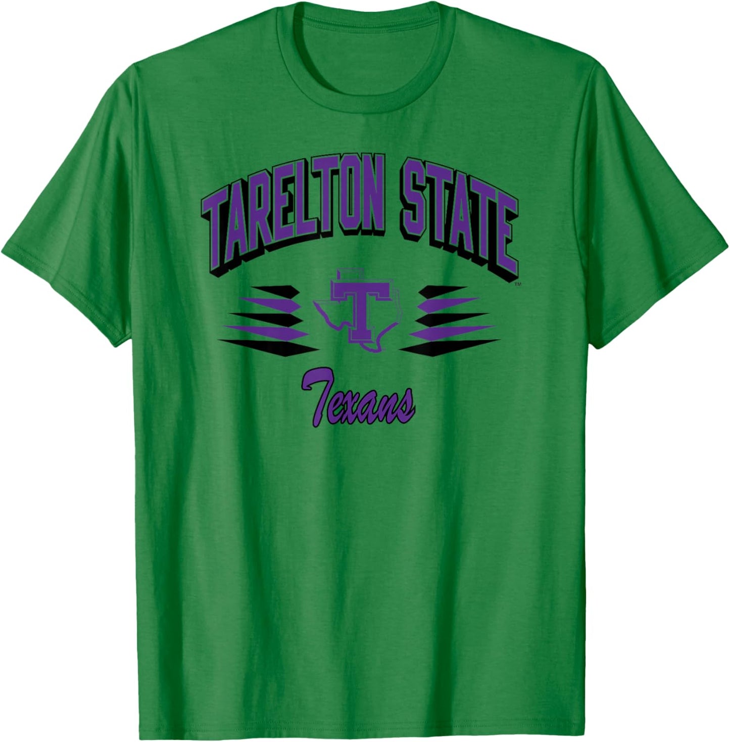 Tarleton State Texans Retro Diamond White T-Shirt - T-Shirt | Irish Green