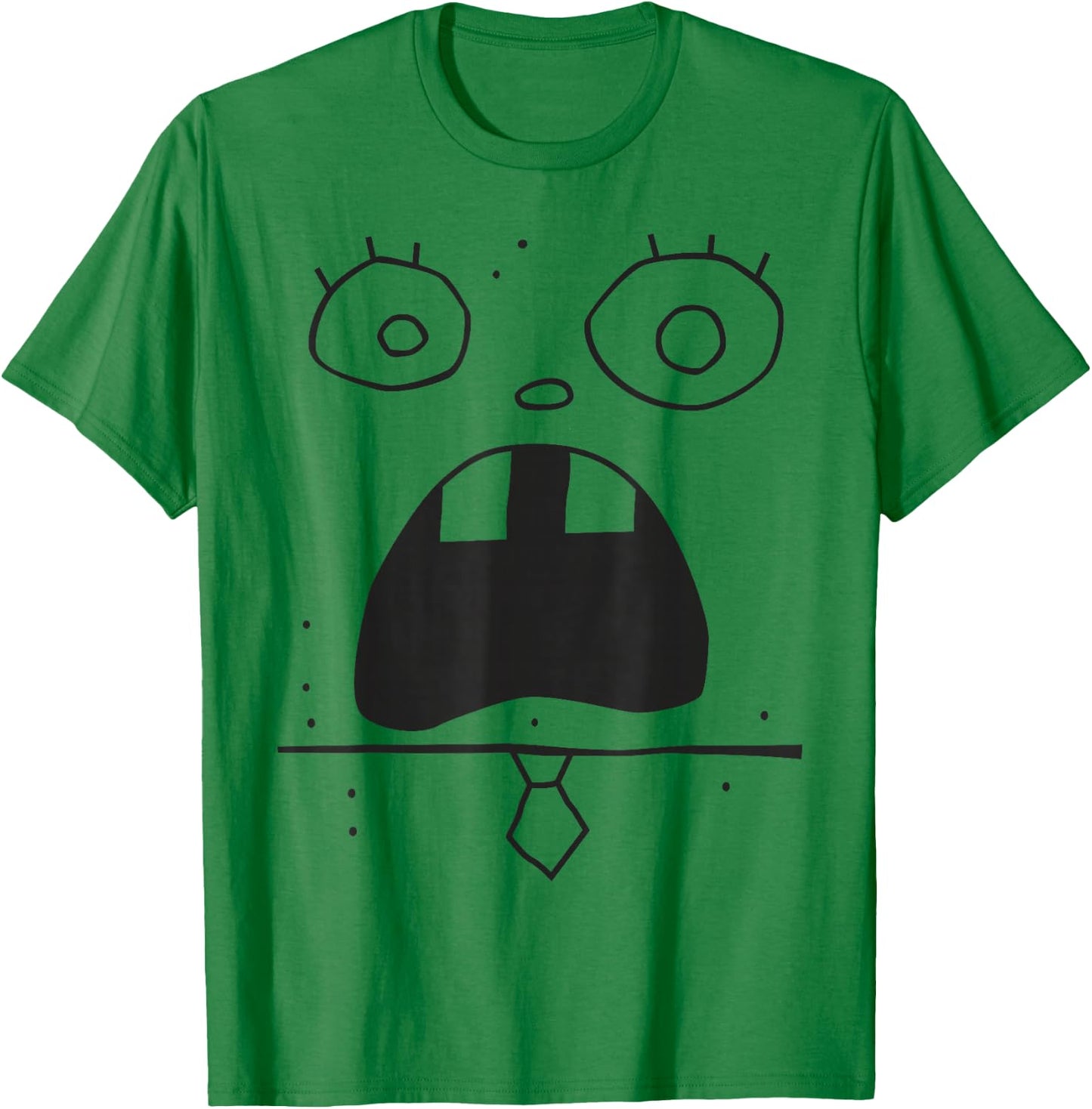 SpongeBob SquarePants Doodle Bob Face Costume T-Shirt - T-Shirt | Irish Green