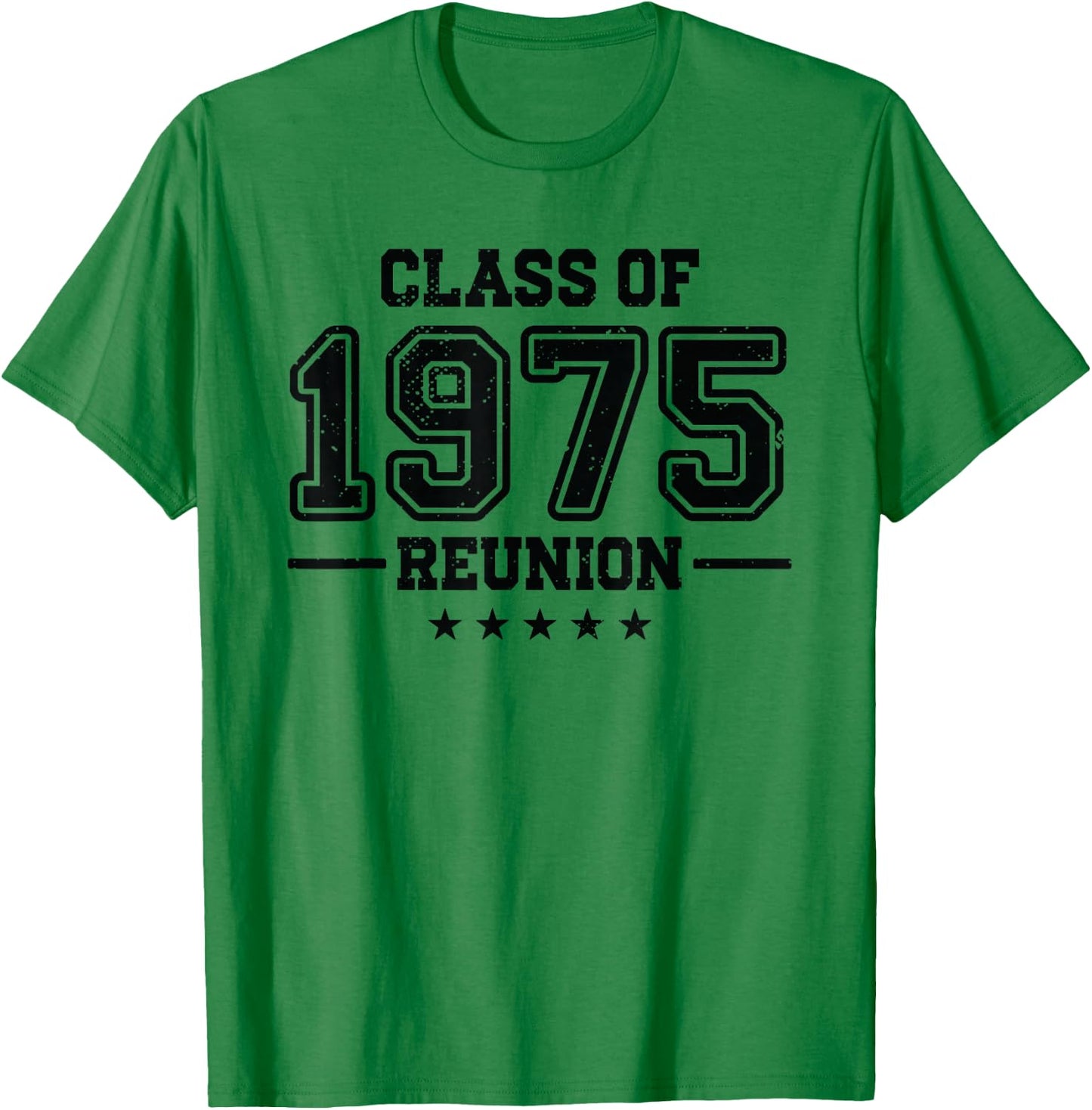 Reunion Class 75 Celebration High School Alumni College Crew T-Shirt - T-Shirt | Irish Green