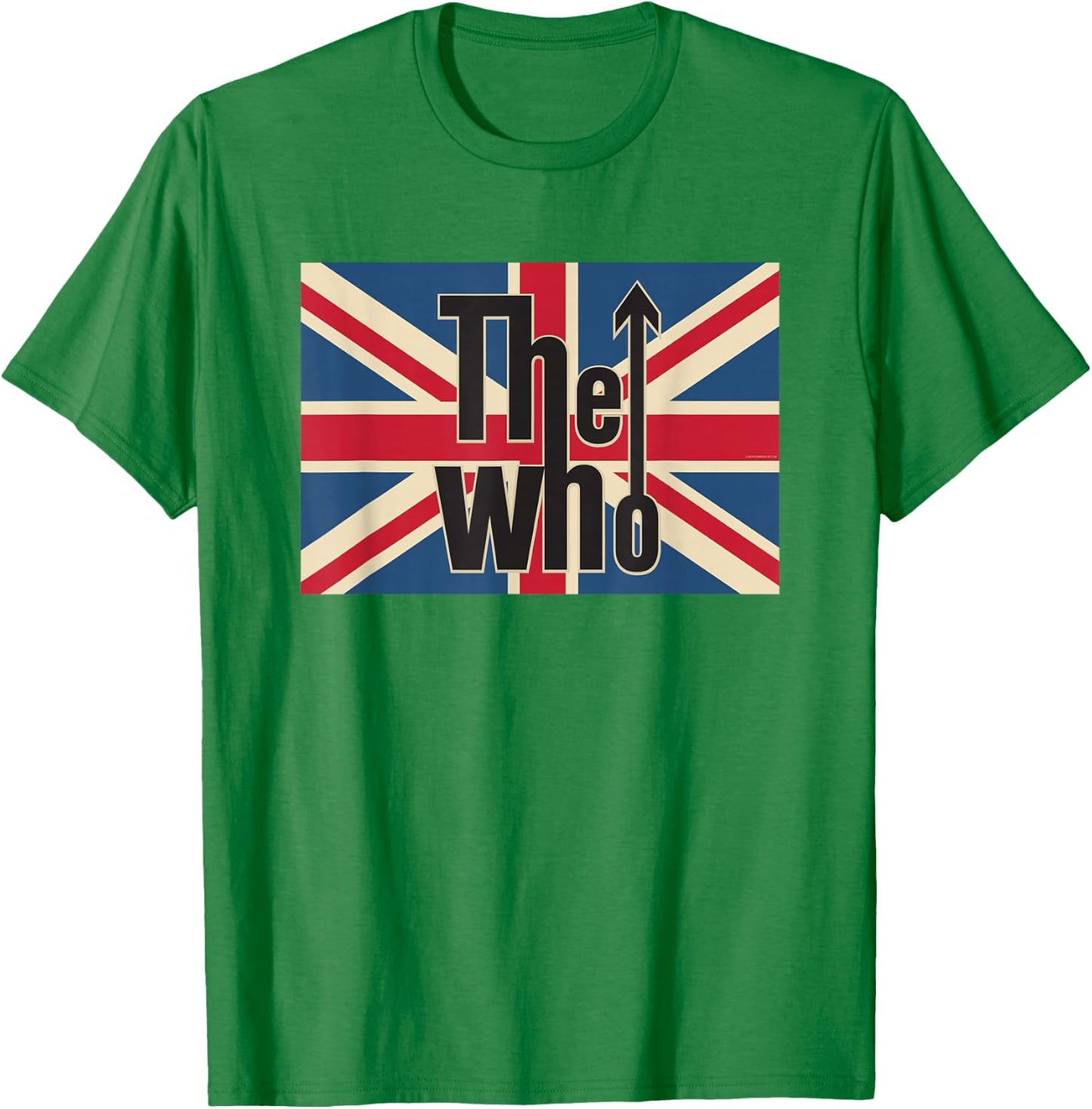The Who Official Union Jack Flag Logo T-Shirt - T-Shirt | Irish Green