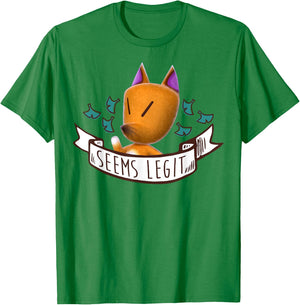 Nintendo Animal Crossing Redd Seems Legit Graphic T-Shirt - T-Shirt | Irish Green