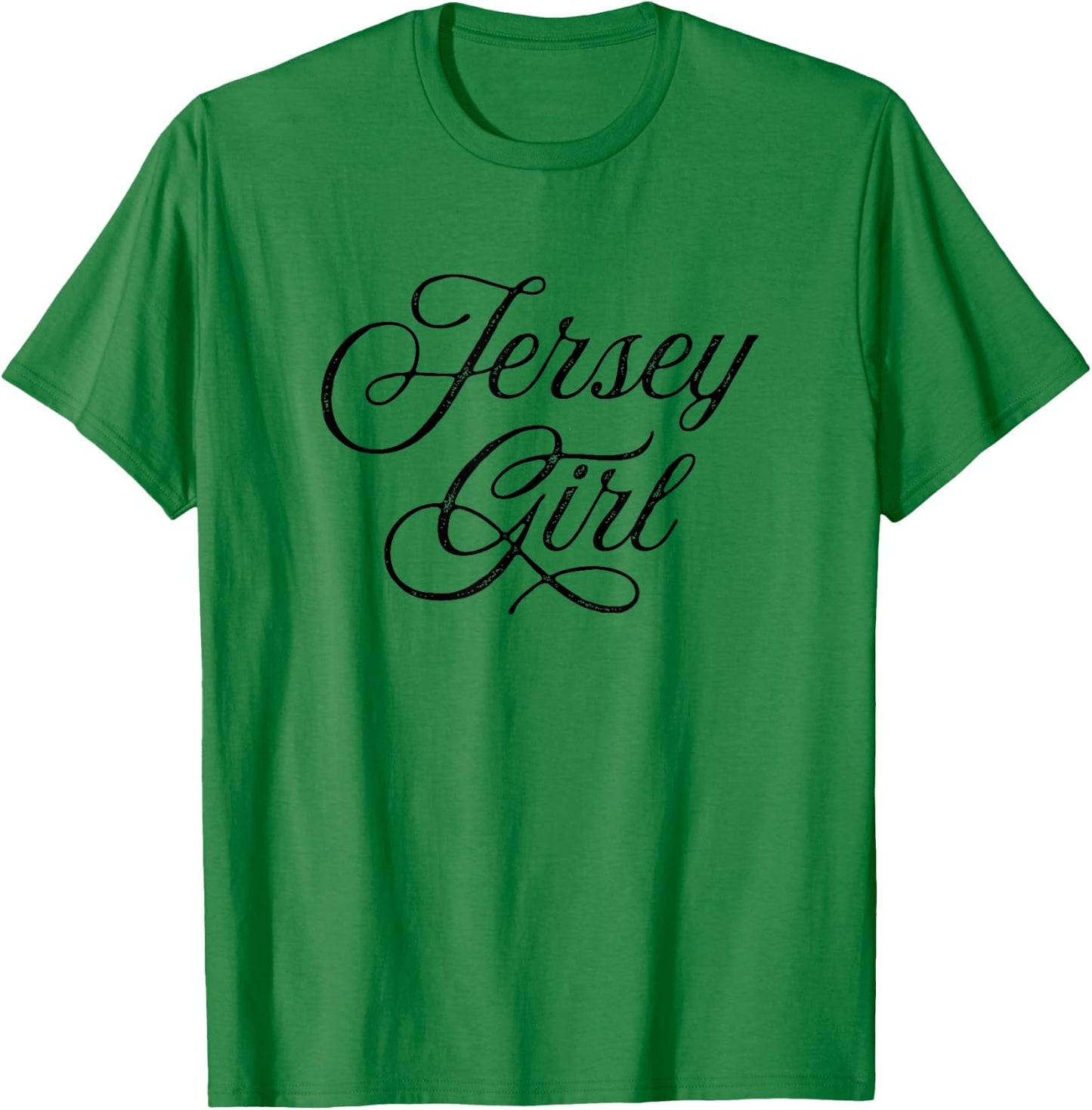 Jersey Girl - Vintage Script T-Shirt - T-Shirt | Irish Green