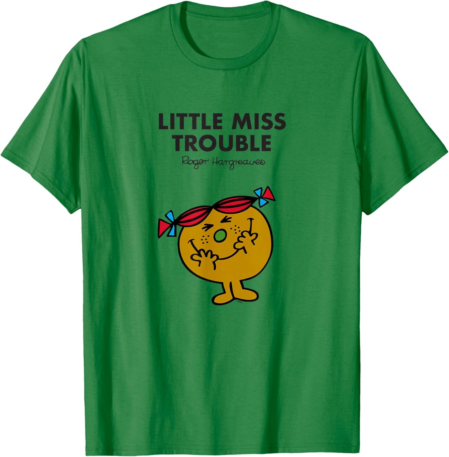 Mr. Men Little Miss Trouble T-Shirt - T-Shirt | Irish Green