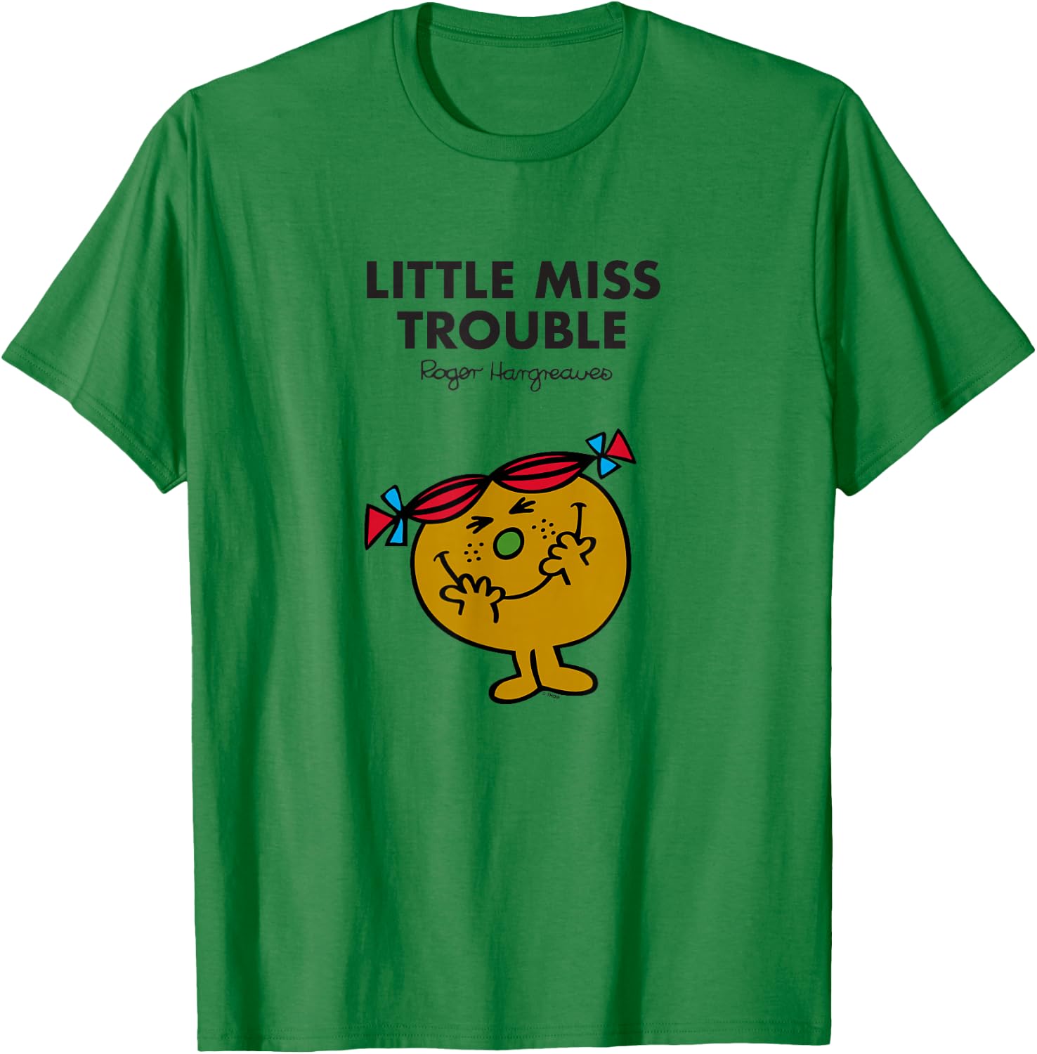 Mr. Men Little Miss Trouble T-Shirt - T-Shirt | Irish Green