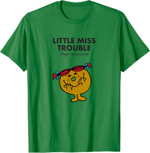 Mr. Men Little Miss Trouble T-Shirt - T-Shirt | Irish Green