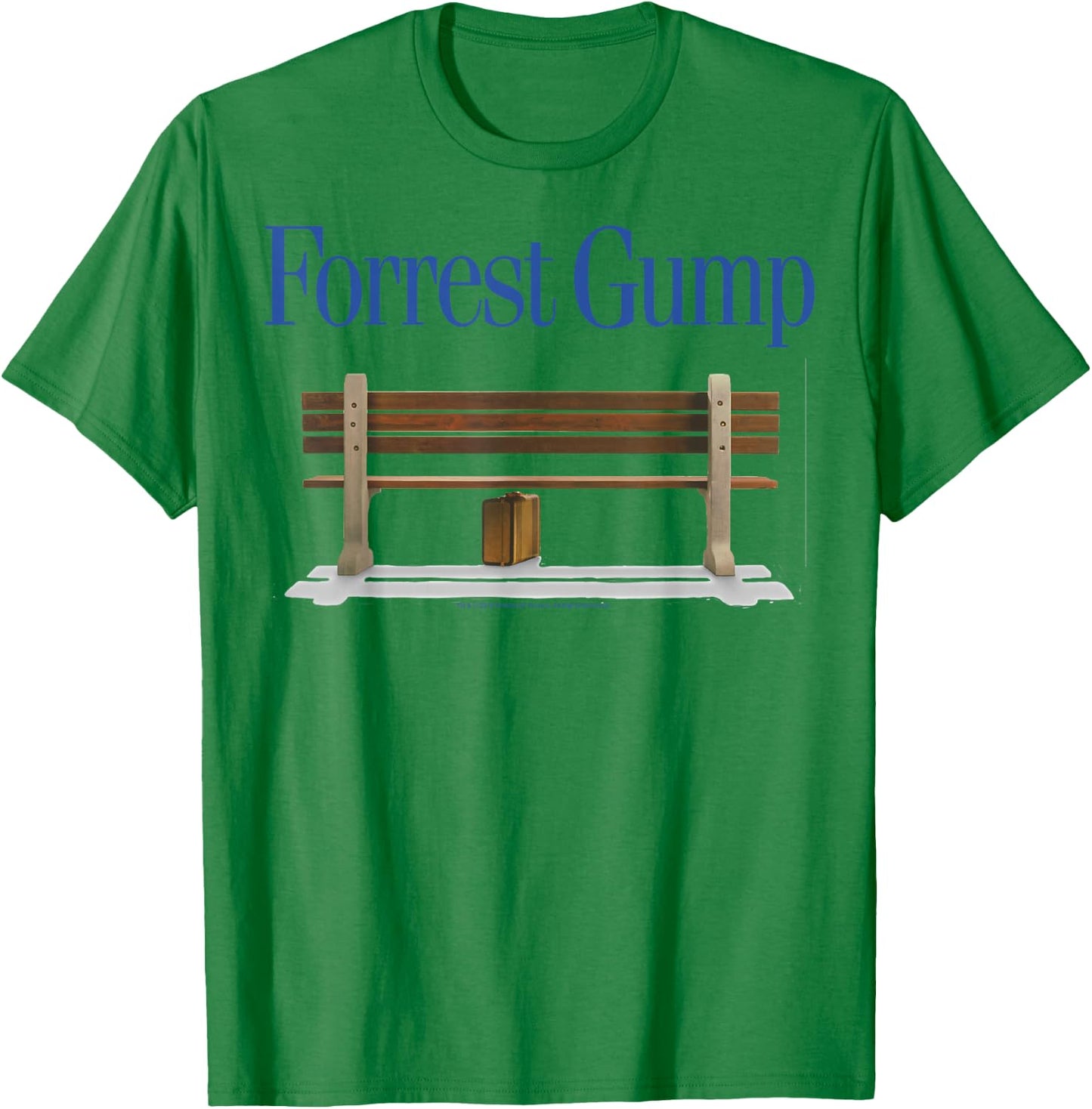 Forrest Gump Bench Title Logo T-Shirt - T-Shirt | Irish Green