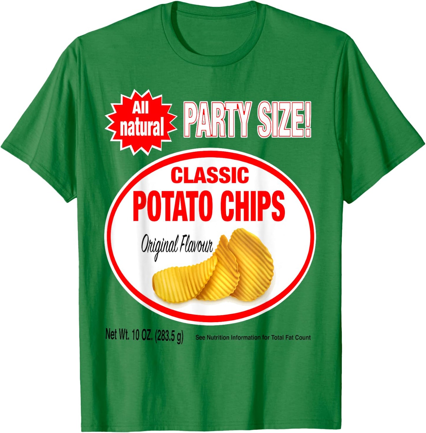 Original Flavor: Classic Bag of Potato Chips Costume T-Shirt - T-Shirt | Irish Green