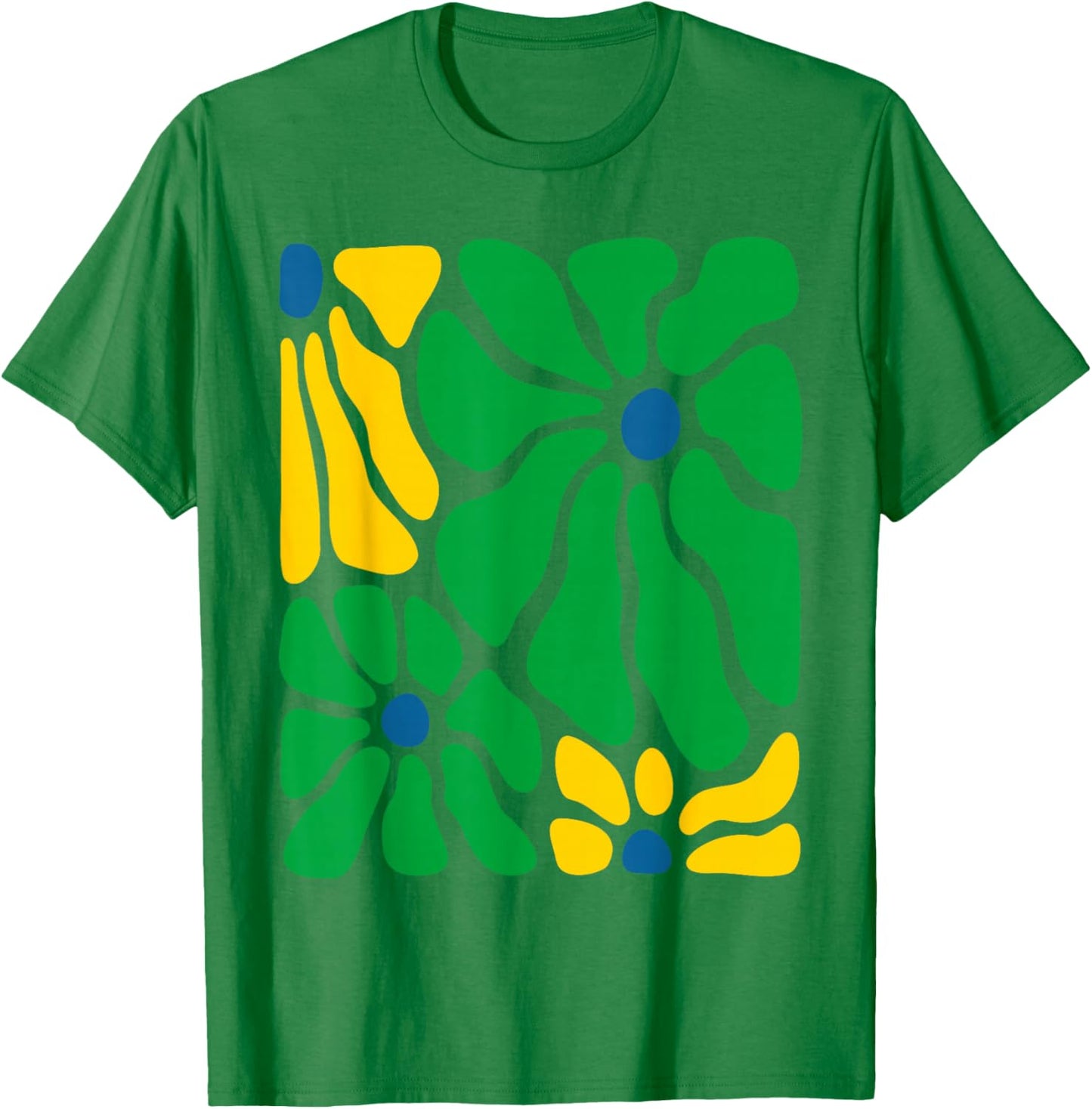 Brazilian Floral Boho Brazil Flag Brasil Brasileira Girl T-Shirt - T-Shirt | Irish Green