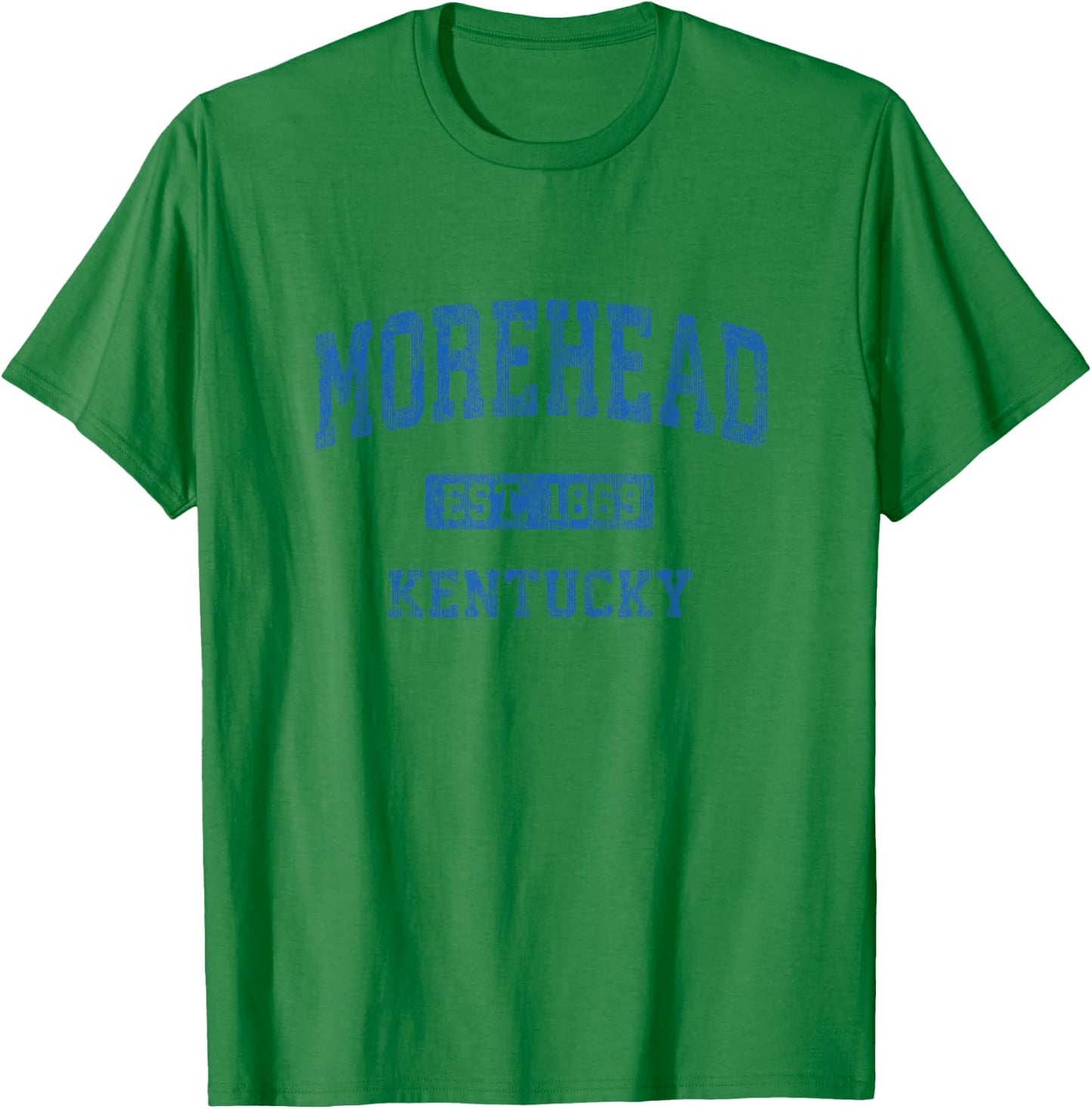 Morehead Kentucky KY Vintage Athletic Sports Design T-Shirt - T-Shirt | Irish Green