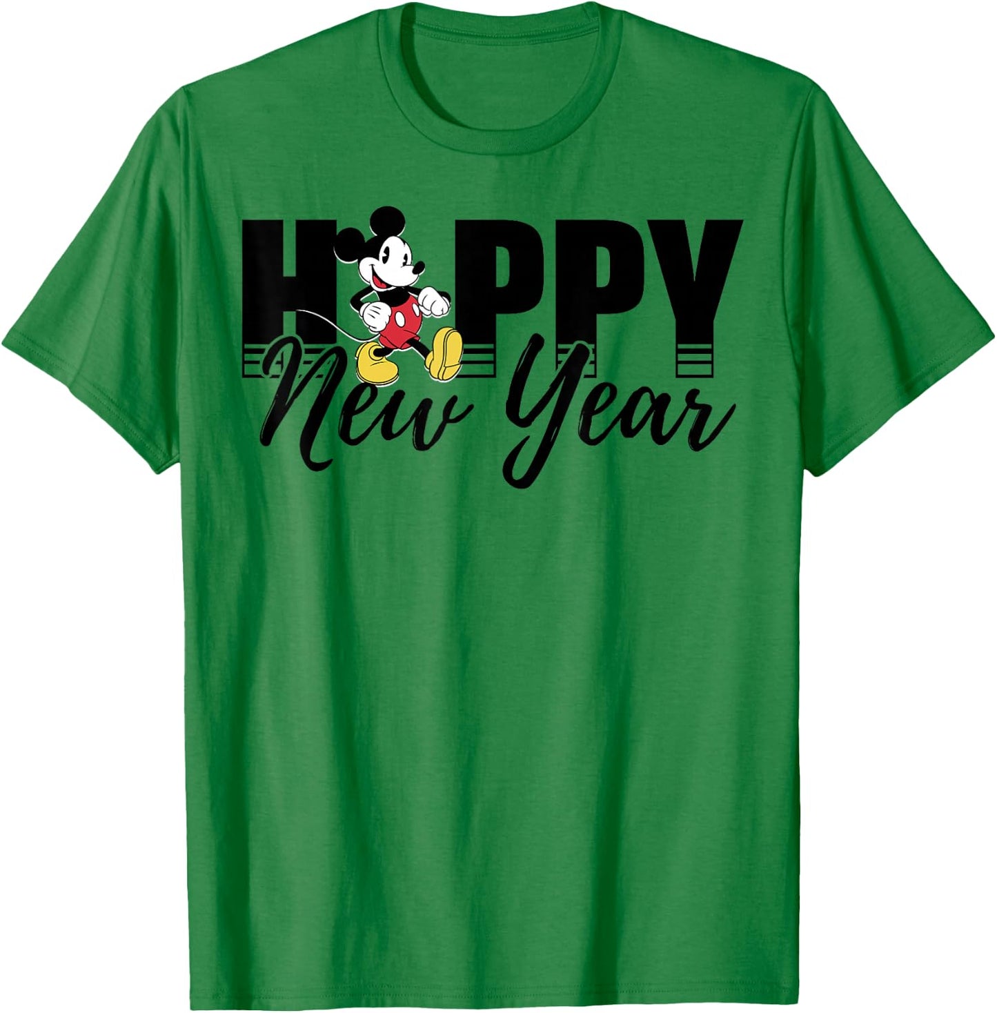 Disney New Year's Mickey Mouse Happy New Year T-Shirt - T-Shirt | Irish Green