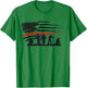 Vintage Thin Red Line shirt, Firefighter gift American Flag T-Shirt - T-Shirt | Irish Green