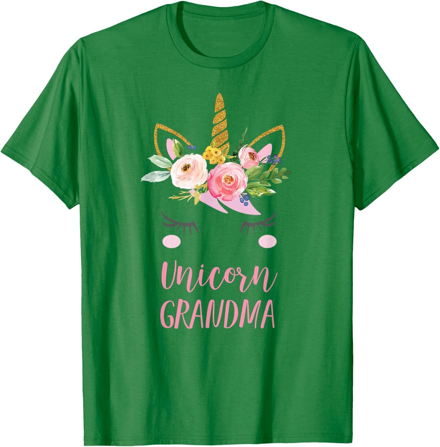 Unicorn Grandma Shirt, Gift Grandma T-Shirt - T-Shirt | Irish Green