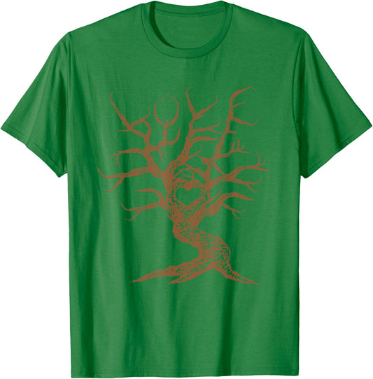 Heart Love Branches Bonsai Tree Japanese Buddhist Zen Shirt T-Shirt - T-Shirt | Irish Green