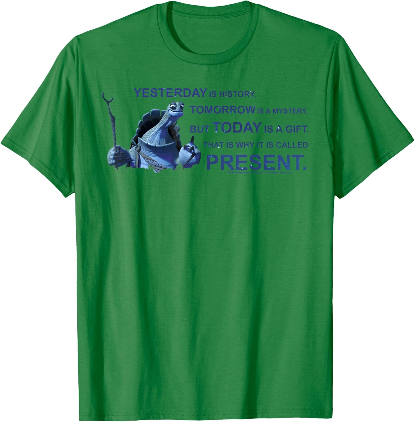 Kung Fu Panda Oogway Quote Portrait T-Shirt - T-Shirt | Irish Green