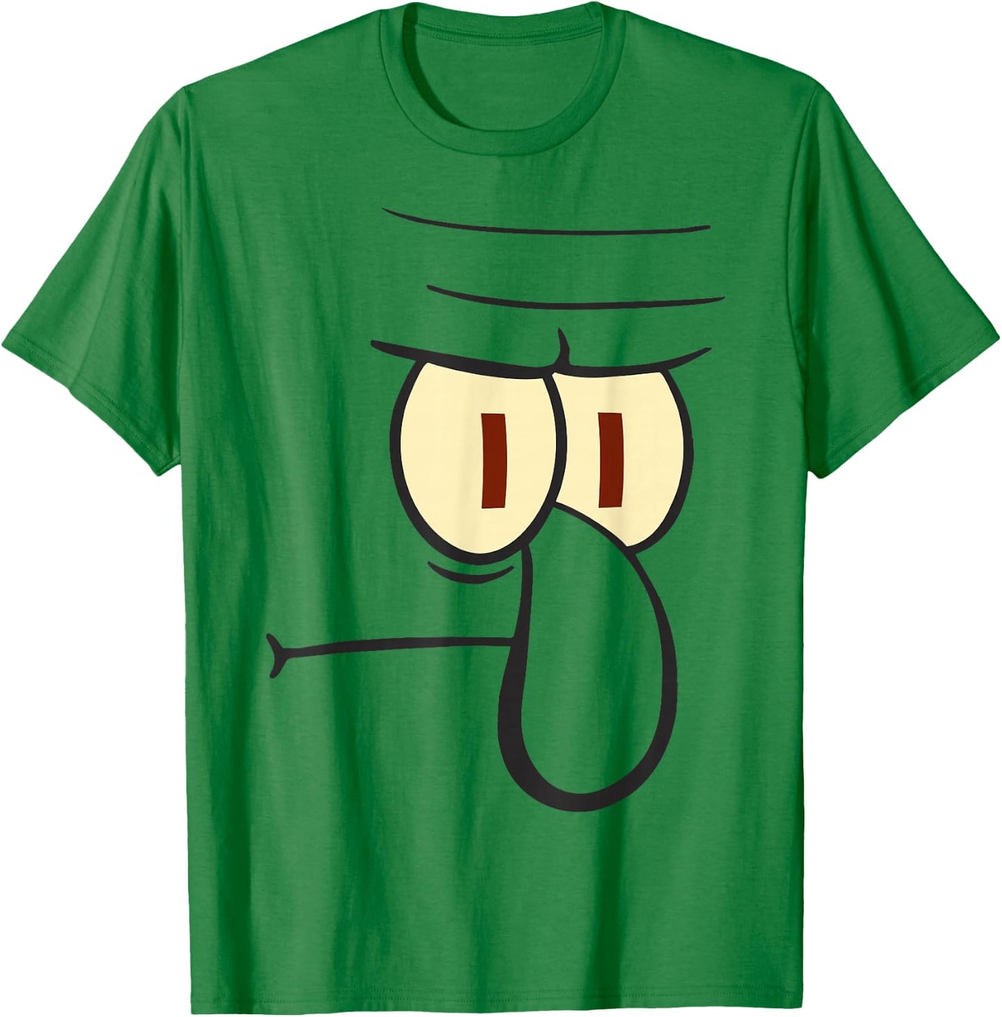 Spongebob Squarepants Squidward Big Face T-Shirt - T-Shirt | Irish Green