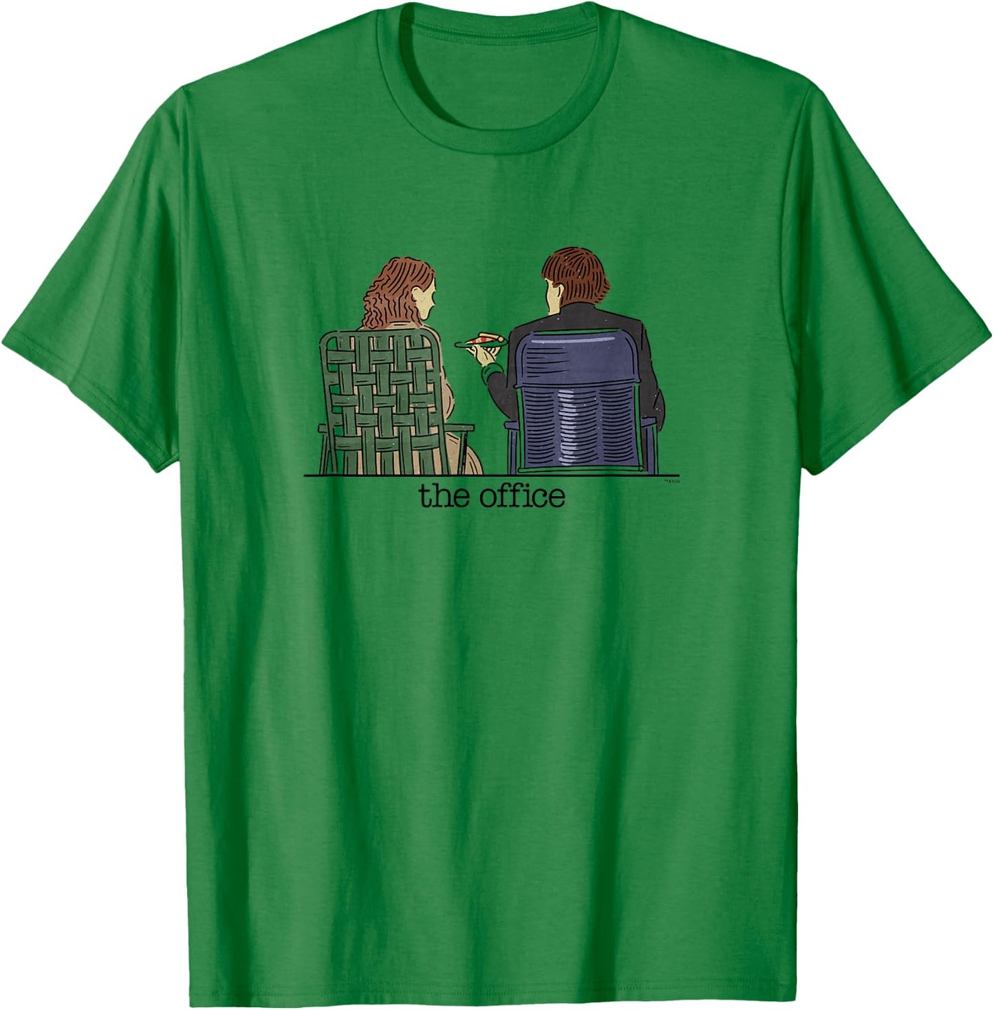 The Office - Jim and Pam Roof Date T-Shirt - T-Shirt | Irish Green