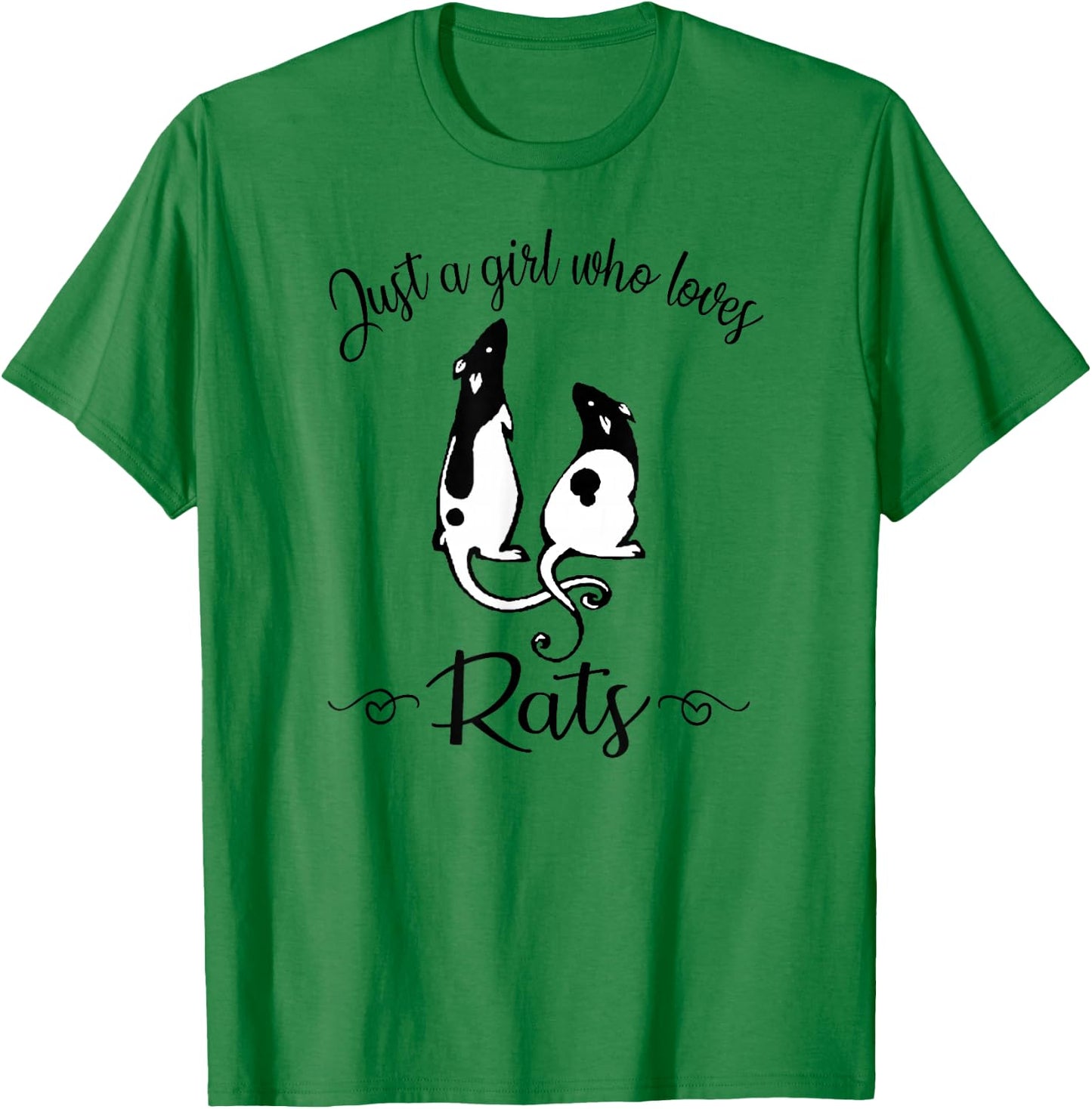Cute Funny Girl Who Loves Pet Rat Lover T-Shirt - T-Shirt | Irish Green