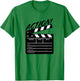 Funny Director Clapboard Filmmaker Gift T-Shirt - T-Shirt | Irish Green