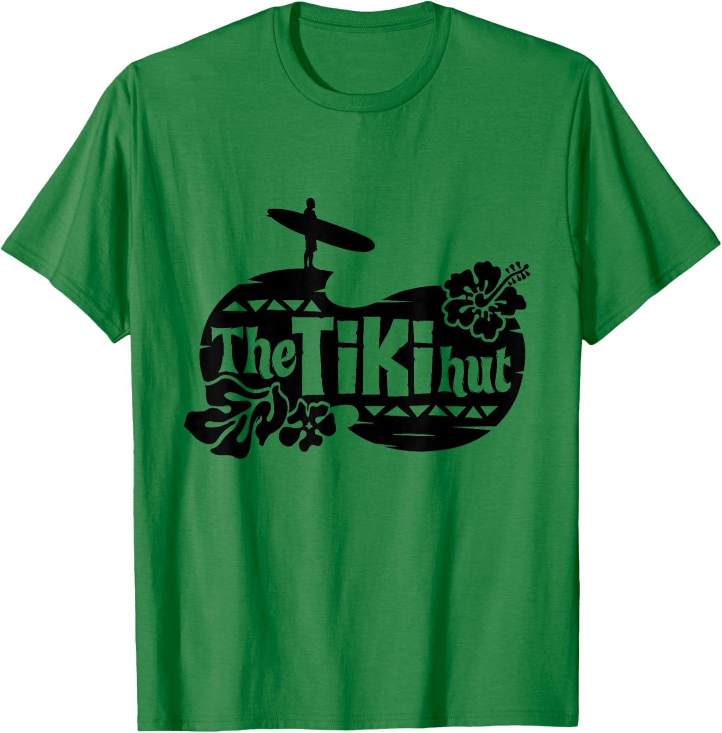 The Tiki Hut - Retro Rockabilly Party Shirt Hawaiian T-Shirt - T-Shirt | Irish Green
