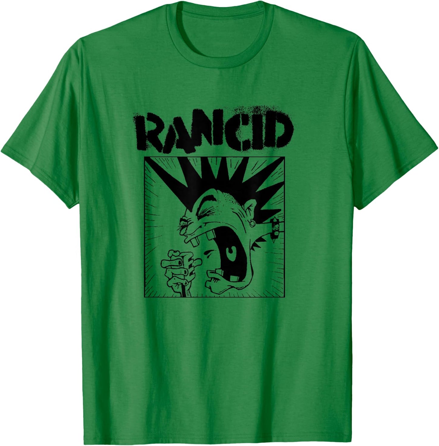 Rancid - Official Merchandise - Microphone Small T-Shirt - T-Shirt | Irish Green