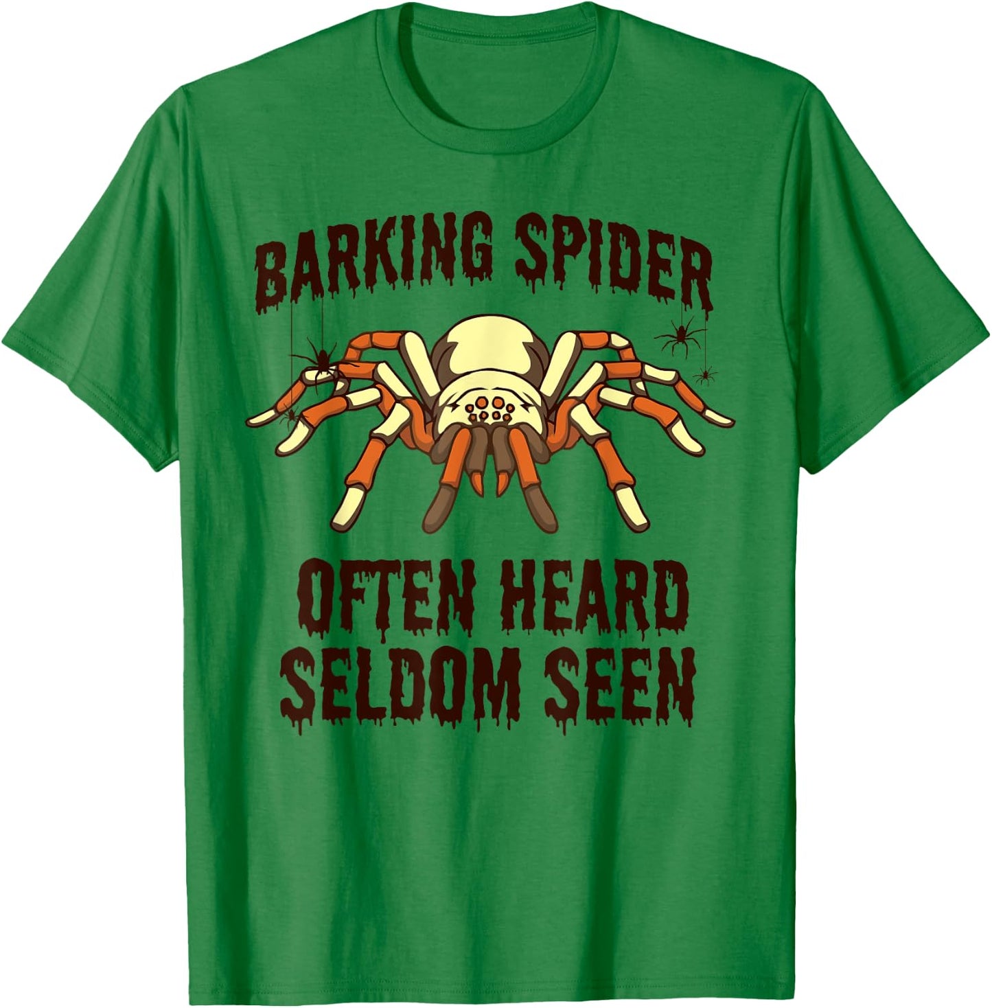 Barking Spider | Halloween Apparel for Dog Lovers Men Women Kids T-Shirt - T-Shirt | Irish Green