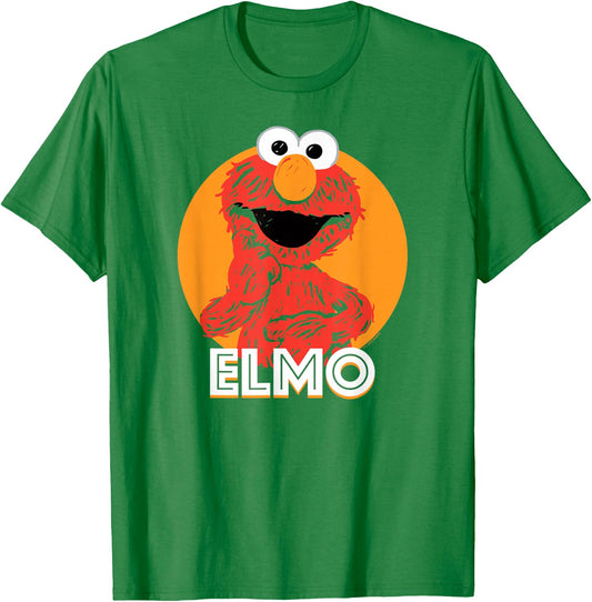 Sesame Street Elmo Scribble T-Shirt - T-Shirt | Irish Green
