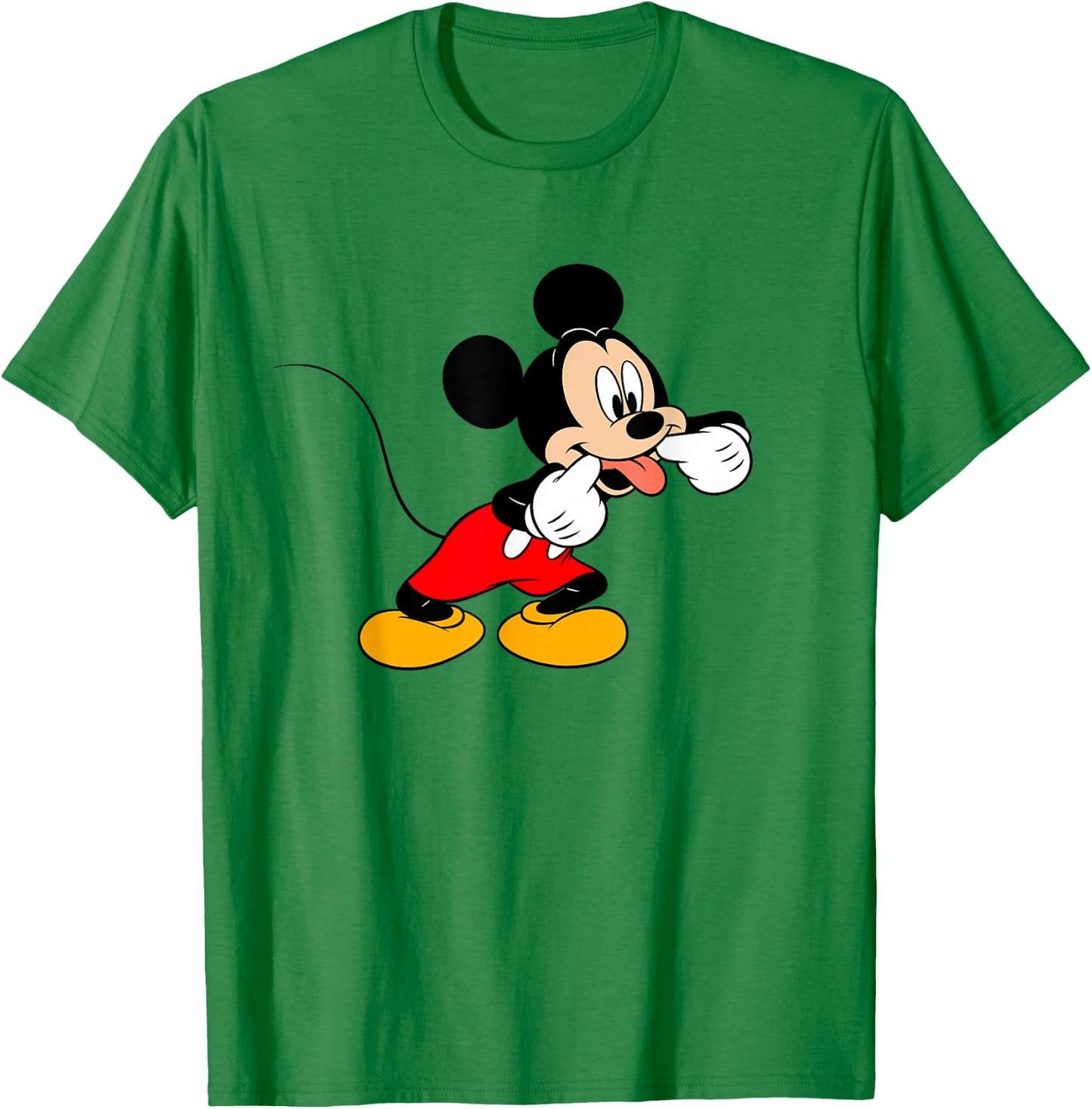 Disney Mickey Mouse Silly Face T-Shirt - T-Shirt | Irish Green