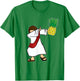 Dabbing Jesus Pineapple Aloha Beaches Hawaiian Dance T-Shirt - T-Shirt | Irish Green