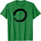 Zen Enso : Artistic Japanese Enso Circle Painting T-Shirt - T-Shirt | Irish Green