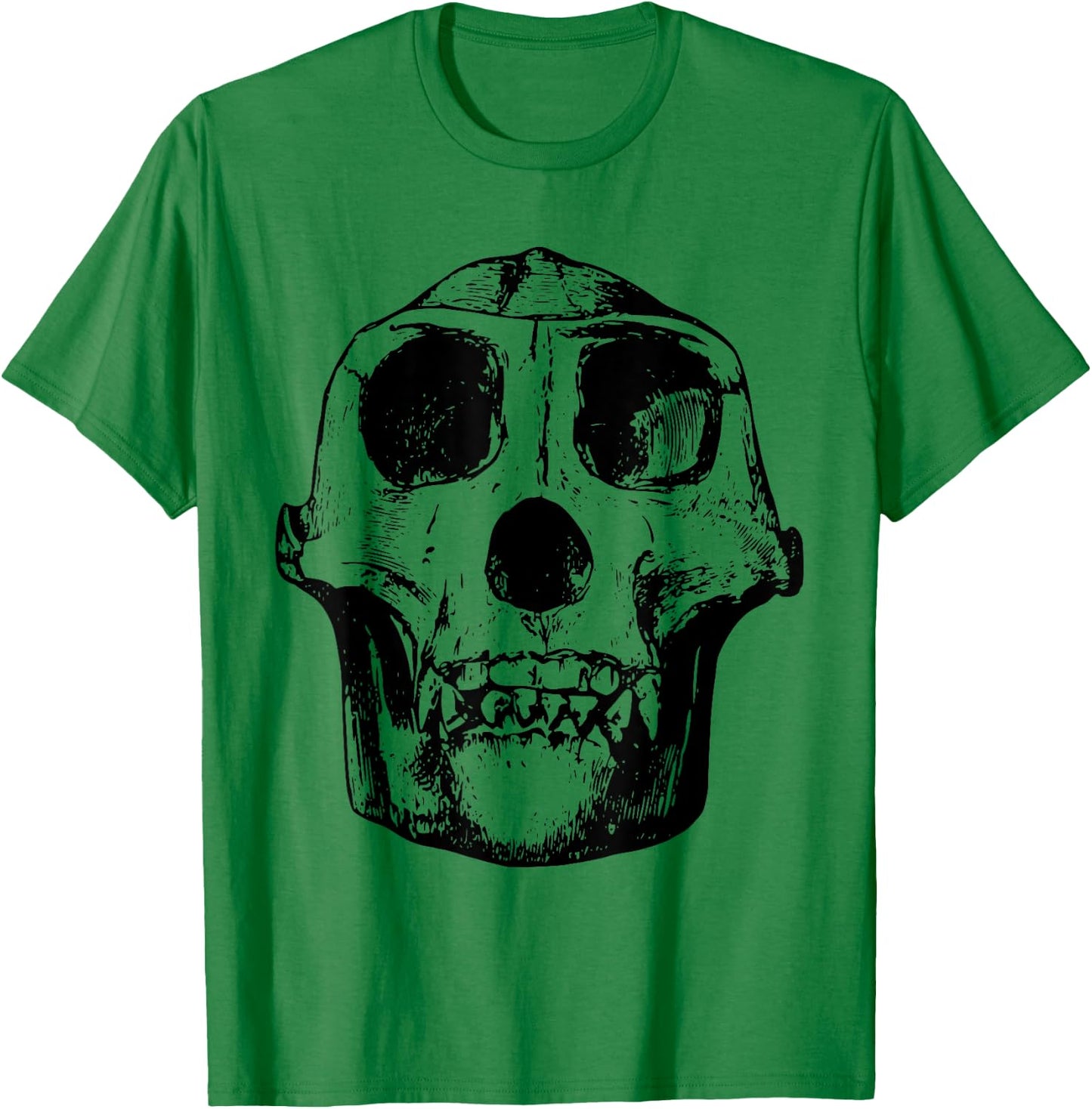Neanderthal Skull Anthropologist T-Shirt - T-Shirt | Irish Green