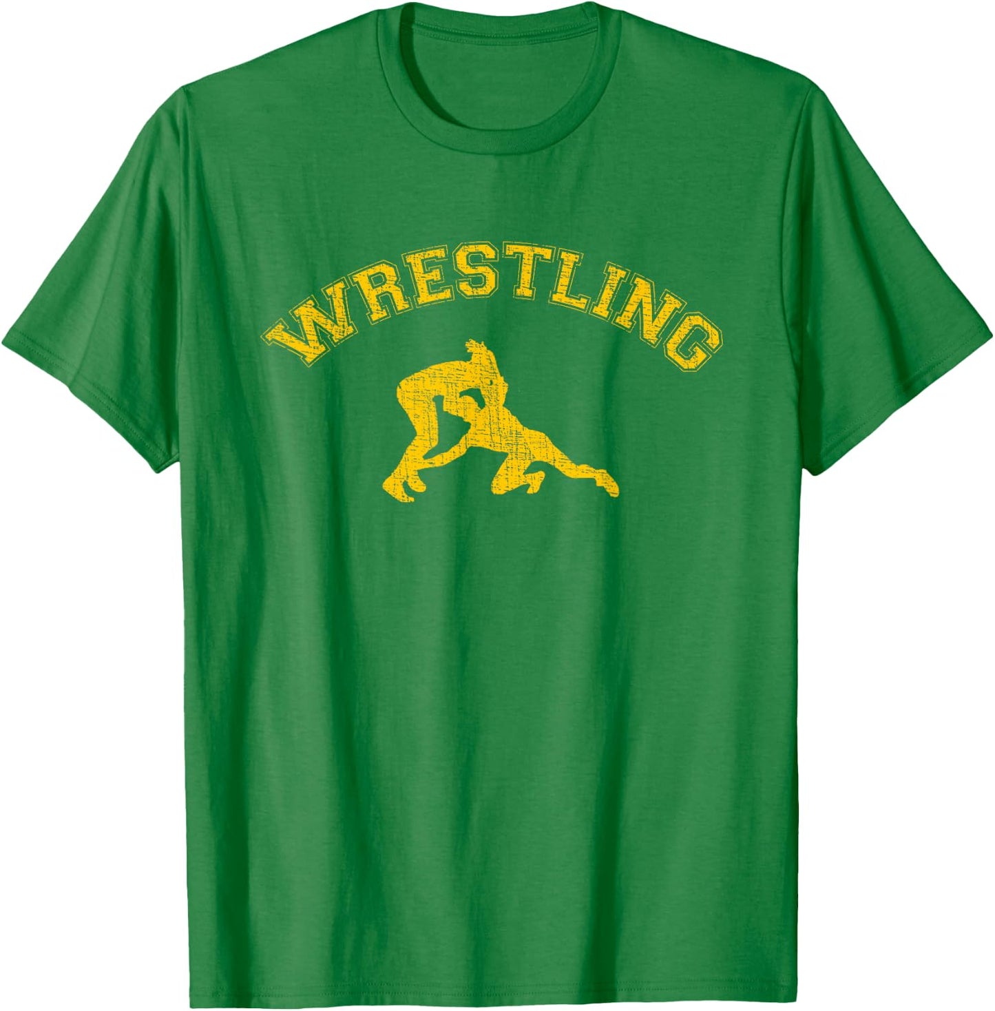 Classic College-style Wrestling T-Shirt - T-Shirt | Irish Green