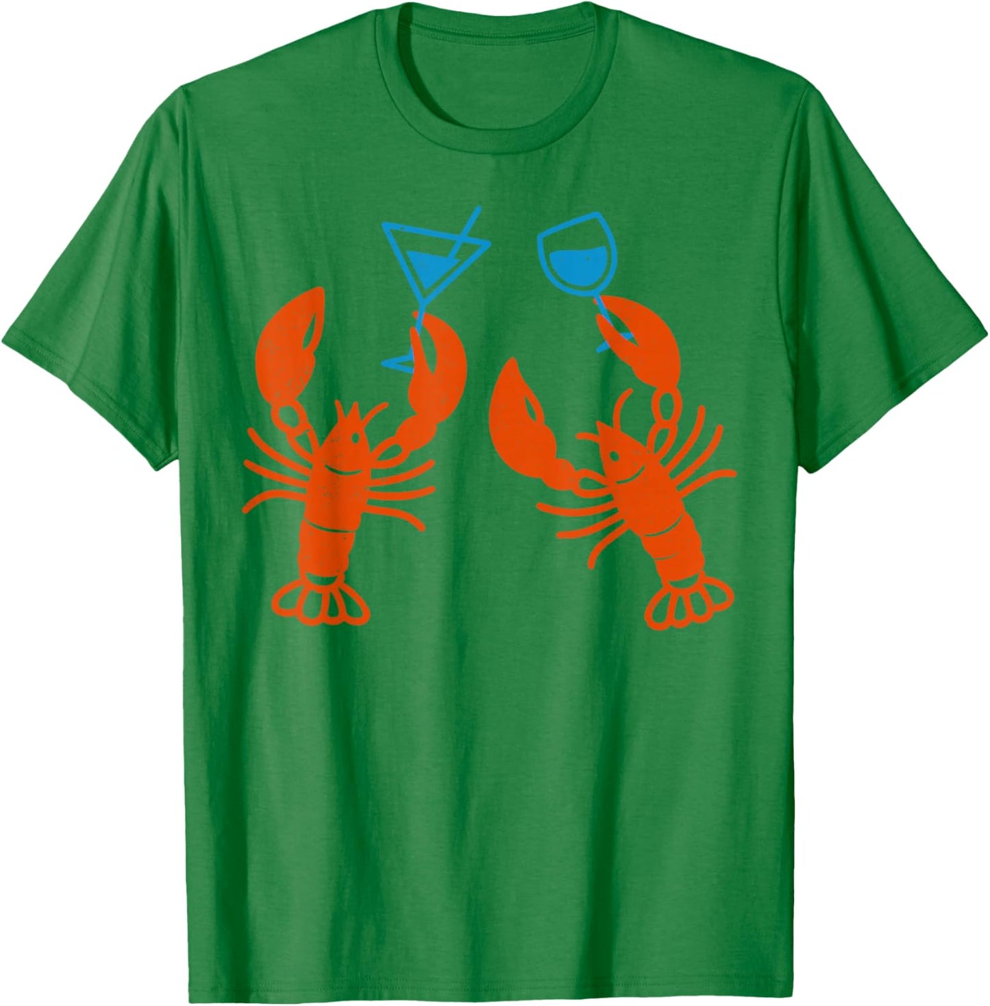 Lobster Martini Case for Summer Seafood Cocktail Design T-Shirt - T-Shirt | Irish Green