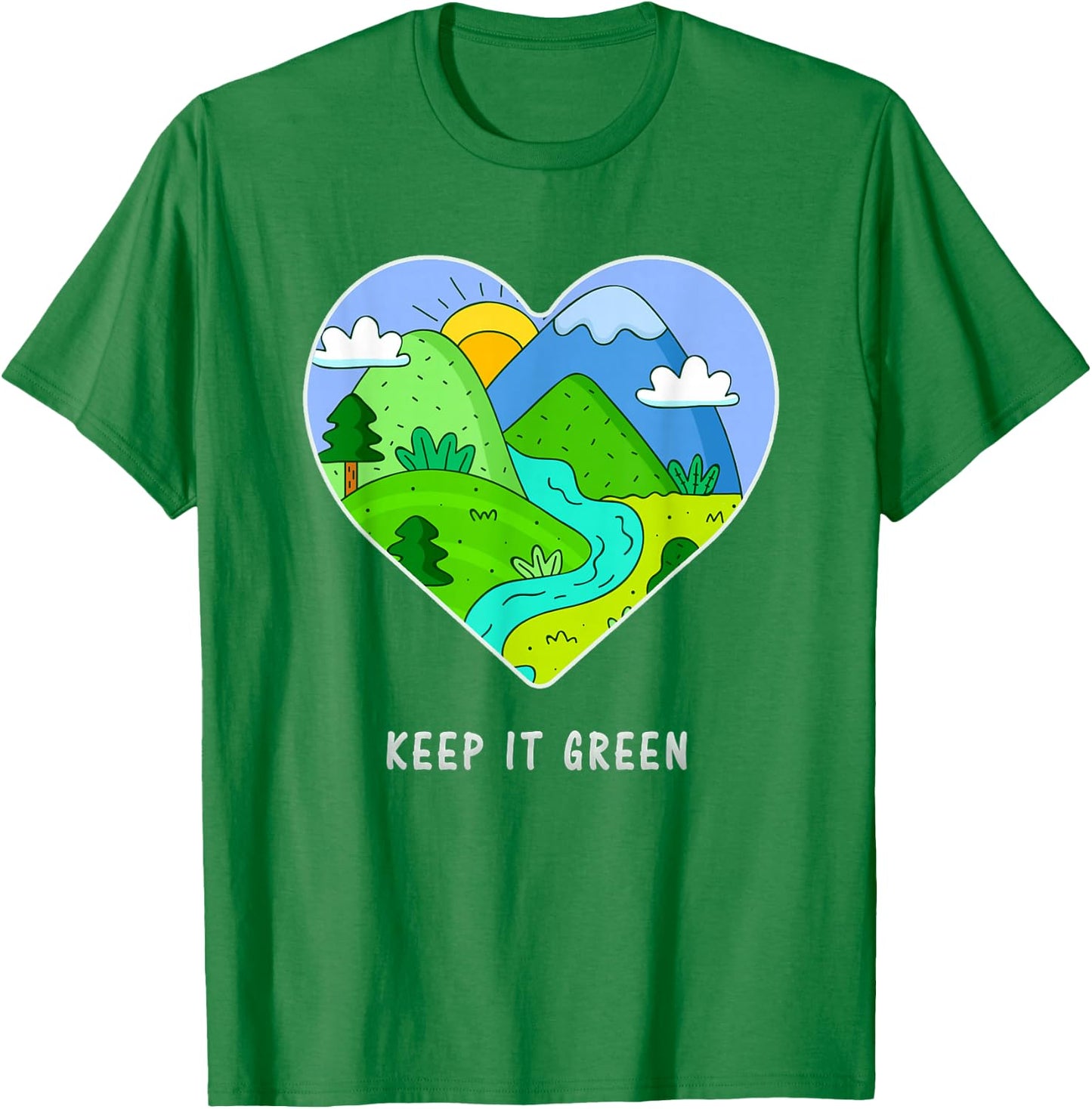 Keep it Green Save the Planet Earth Day 2021 Gift T-Shirt - T-Shirt | Irish Green