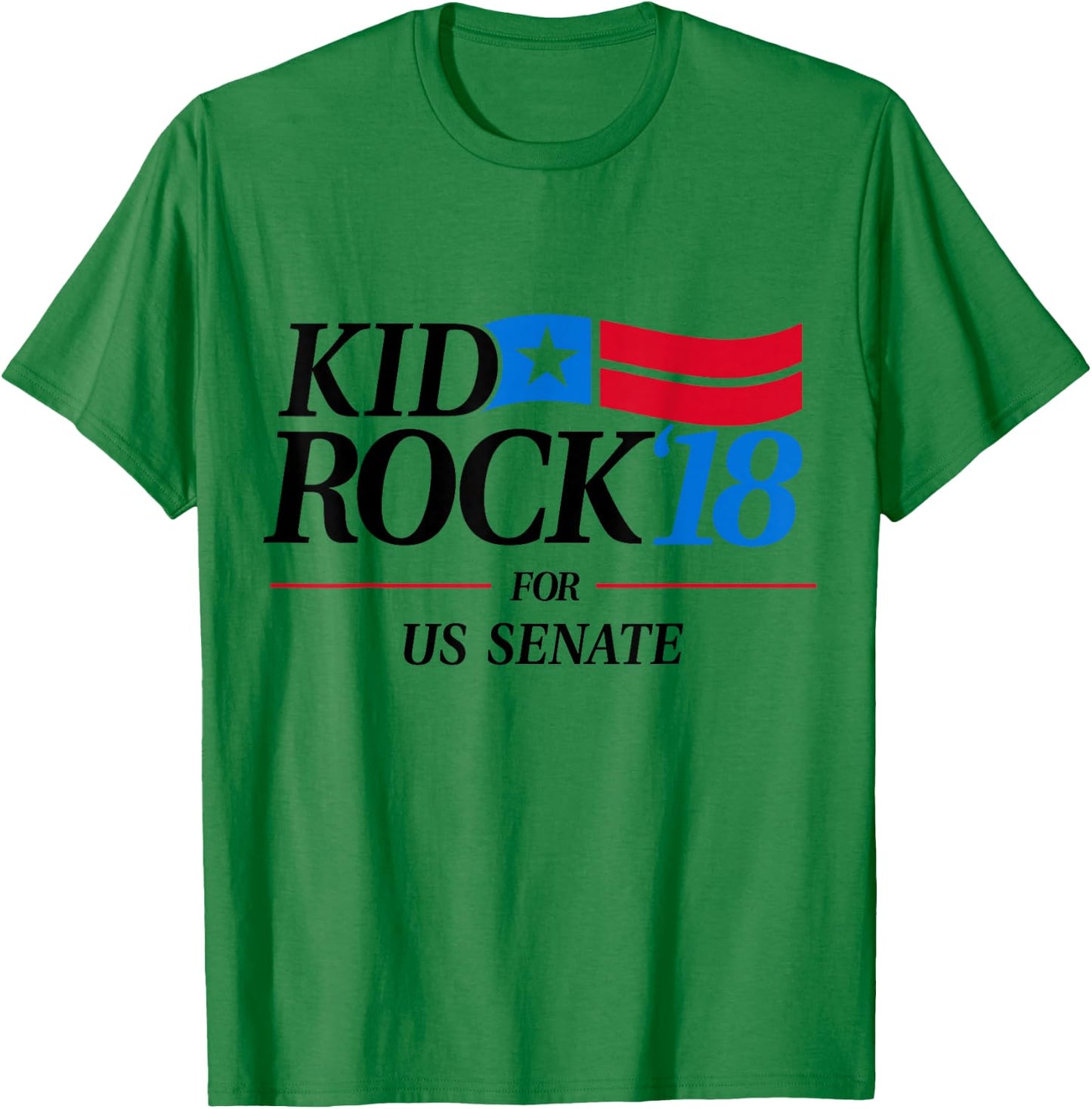 Kid for US Senate 2018 Men's In Rock We Trust T-Shirt - T-Shirt | Irish Green