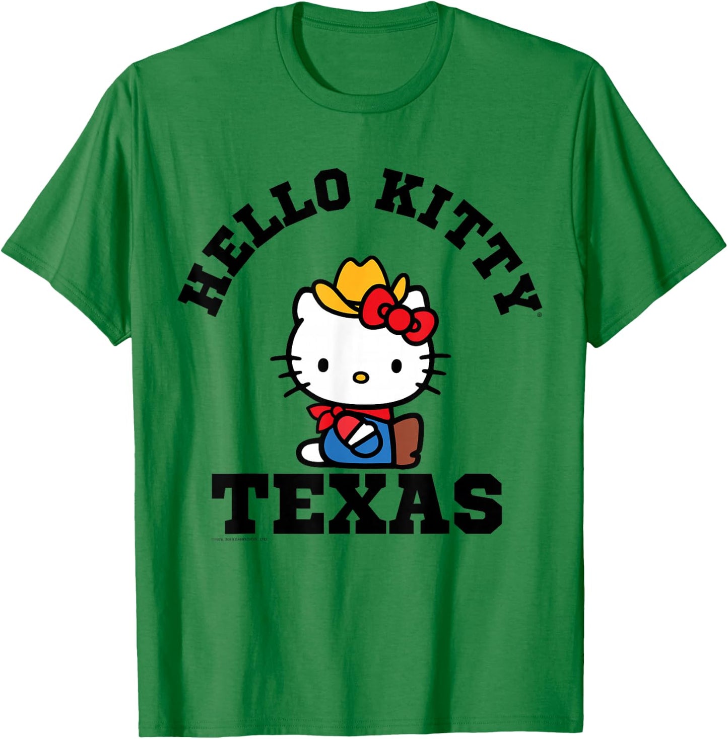 Hello Kitty Heart of Texas Shirt T-Shirt - T-Shirt | Irish Green