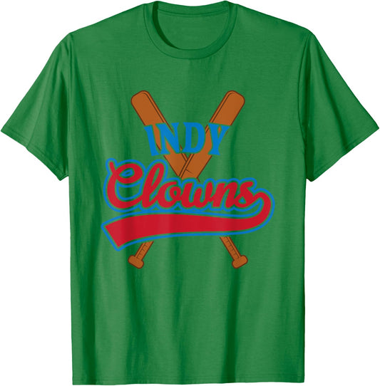 Indianapolis Clowns Retro Indy Baseball Fan Gift T-Shirt - T-Shirt | Irish Green