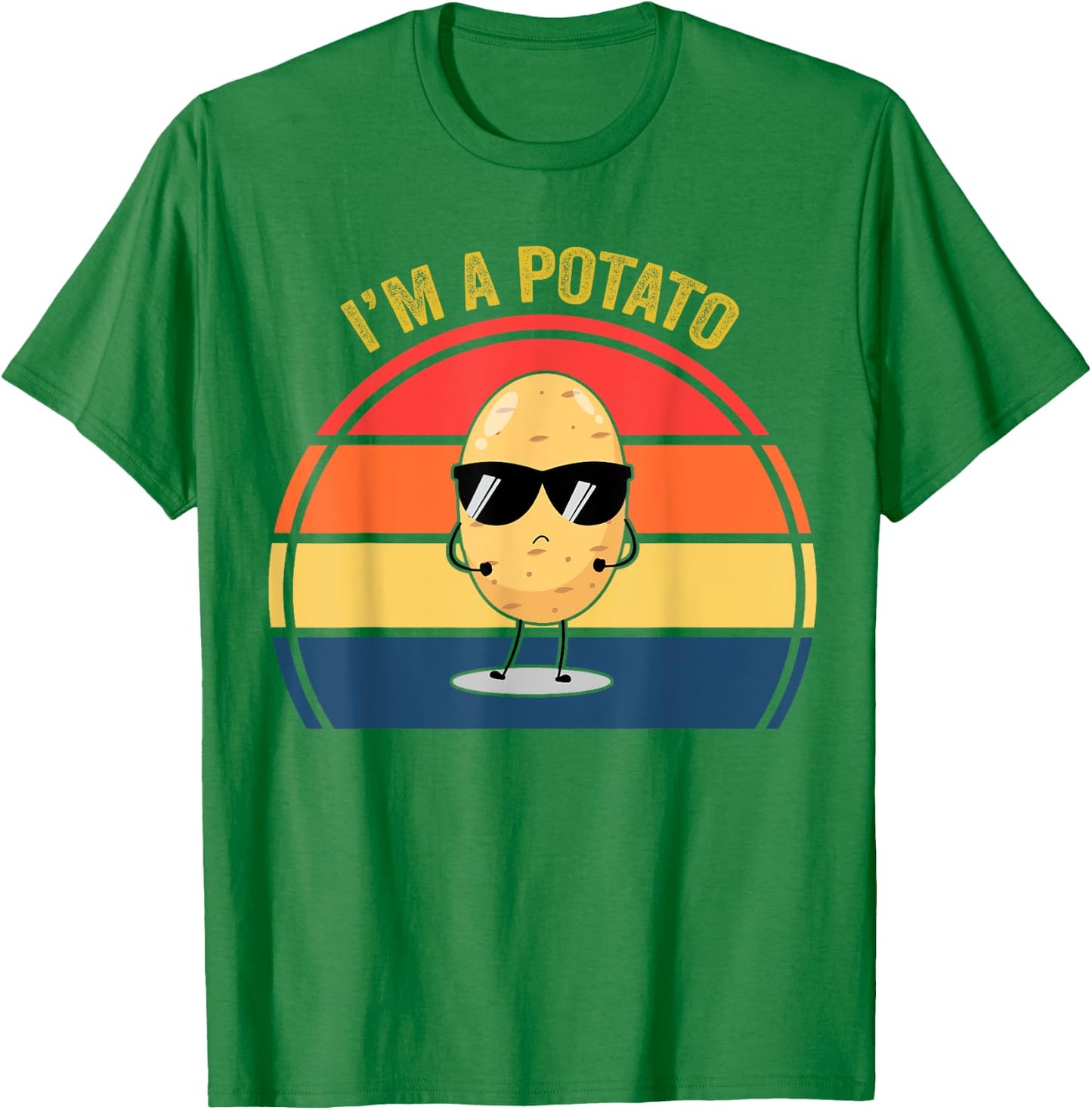 Men I'm A Potato Cute Graphic Toddler Boy Girl Kids Women T-Shirt - T-Shirt | Irish Green
