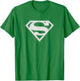 Superman Green & White Shield T Shirt T-Shirt - T-Shirt | Irish Green