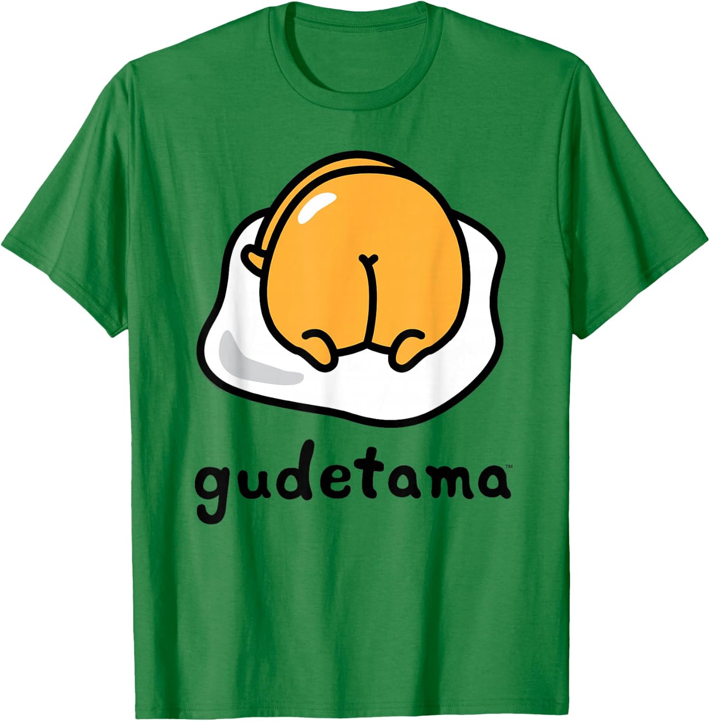 Gudetama The Lazy Egg Backside Logo Shirt T-Shirt - T-Shirt | Irish Green